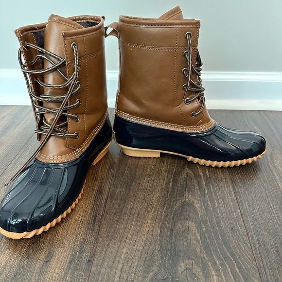 Totes Women’s Ariel Tan Classic Rubber Duck Boots (Size 8) - Picture 4 of 7